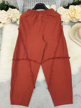 Frayed Edge Harem Pants - Trendsi - Flyclothing LLC