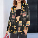 Baha Ranch Vintage Cowboy Collage Western Women's Blazer - Baha Ranch Western Wear - Flyclothing LLC