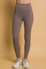 Love Tree High Waist Leggings with Side Pockets - Trendsi