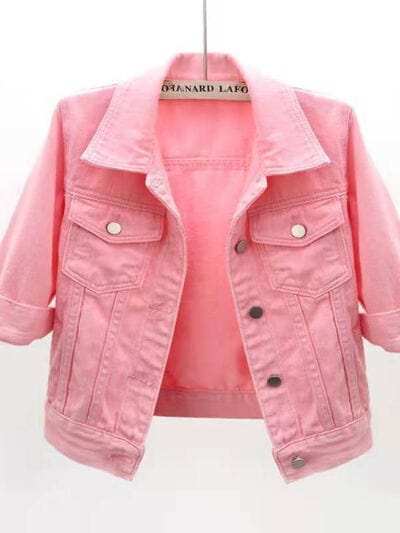 Full Size Cropped Denim Jacket Plus Size - Trendsi - Flyclothing LLC