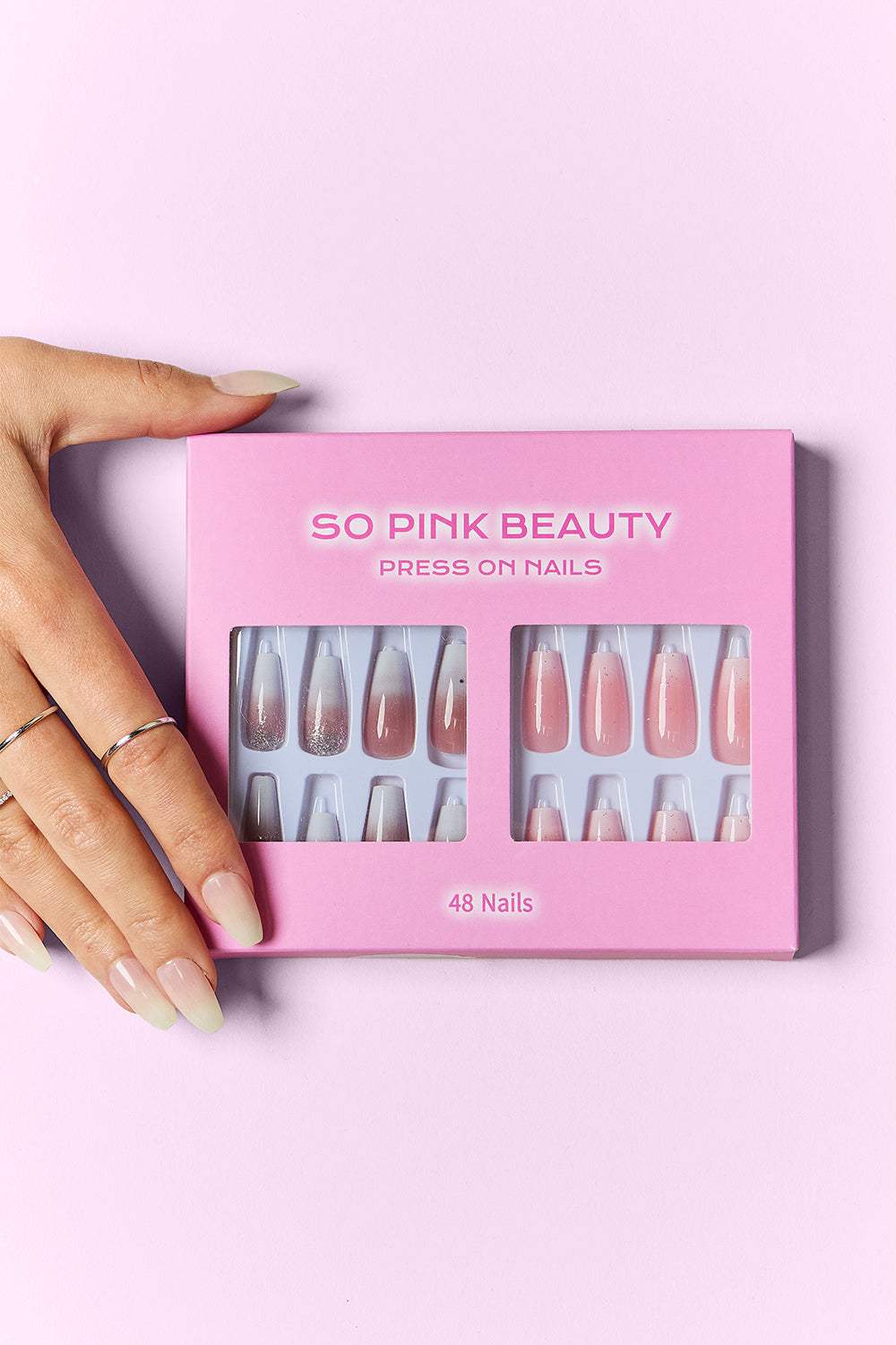 SO PINK BEAUTY Press On Nails 2 Packs - Trendsi - Flyclothing LLC