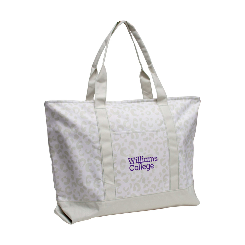 Williams College Leopard Pattern Tote - Logo Brands - Flyclothing LLC