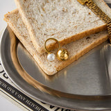 18K Gold-Plated Orb & Pearl Open Ring - Trendsi - Flyclothing LLC