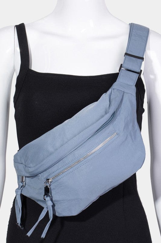 Fame Multi Pocket Nylon Crossbody Bag - Trendsi
