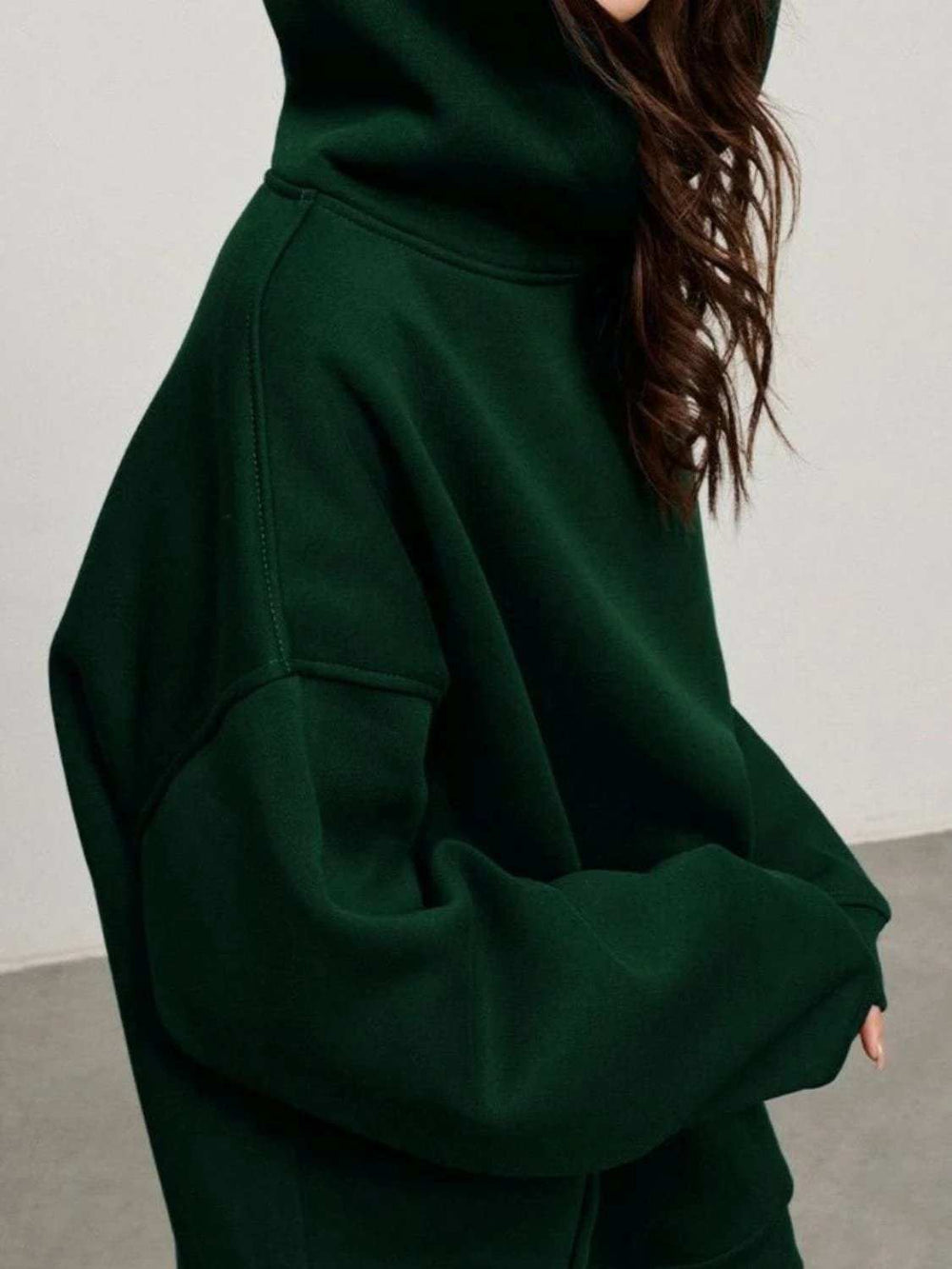 Pocketed Dropped Shoulder Long Sleeve Hoodie - Trendsi - Flyclothing LLC