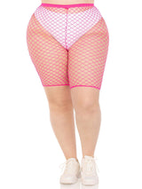 Troublemaker Fishnet Biker Shorts
