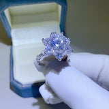 5 Carat Moissanite 925 Sterling Silver Ring - Trendsi
