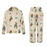Baha Ranch The Last Roundup Western Rodeo Satin Pajama Set - Baha Ranch Western Wear - Flyclothing LLC