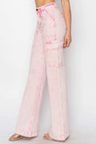 RISEN Full Size High Rise Wide Leg Cargo Pocket Jeans - Trendsi - Flyclothing LLC