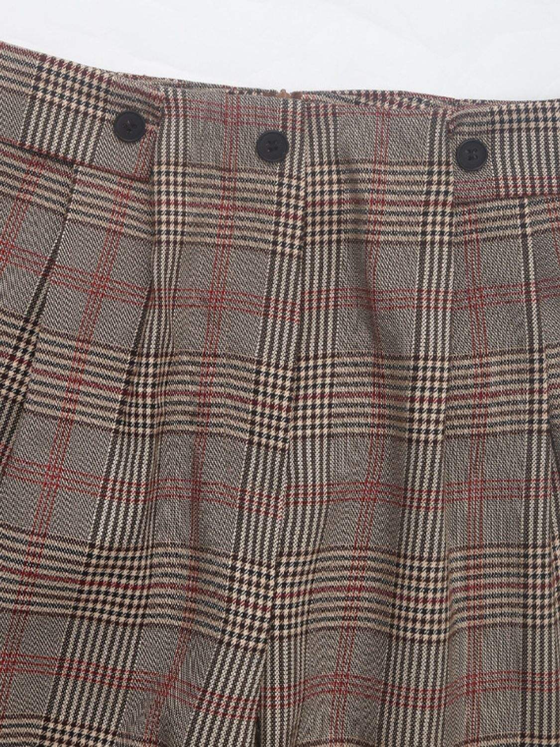 Perfee Plaid Straight Pants with Pockets - Trendsi - Flyclothing LLC