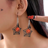 Halloween Spider Web Earrings - Trendsi - Flyclothing LLC