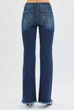 RISEN Full Size Tummy Control Mid Rise Flare Jeans Plus Size - Trendsi - Flyclothing LLC