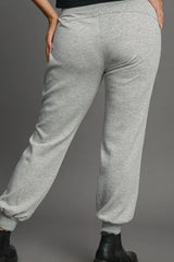 Umgee Full Size High Rise Elastic Waist Knit Joggers with Pockets Plus Size - Trendsi - Flyclothing LLC