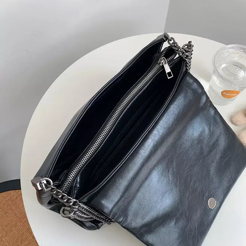 Flap Chain Shoulder Bag - Trendsi - Flyclothing LLC