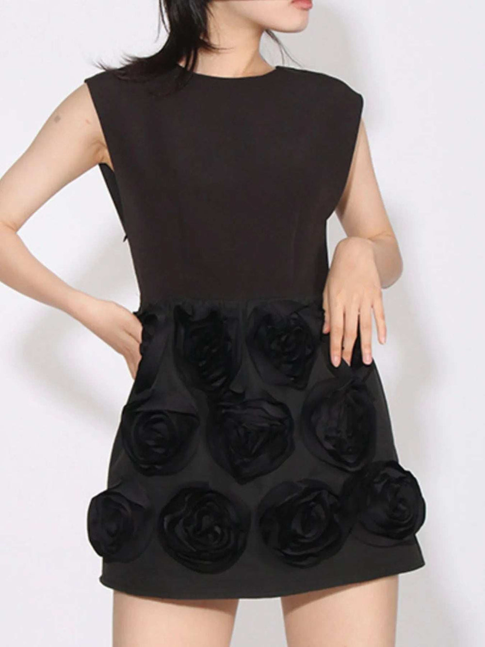 Backless Sleeveless Striped Mini Dress - Trendsi - Flyclothing LLC