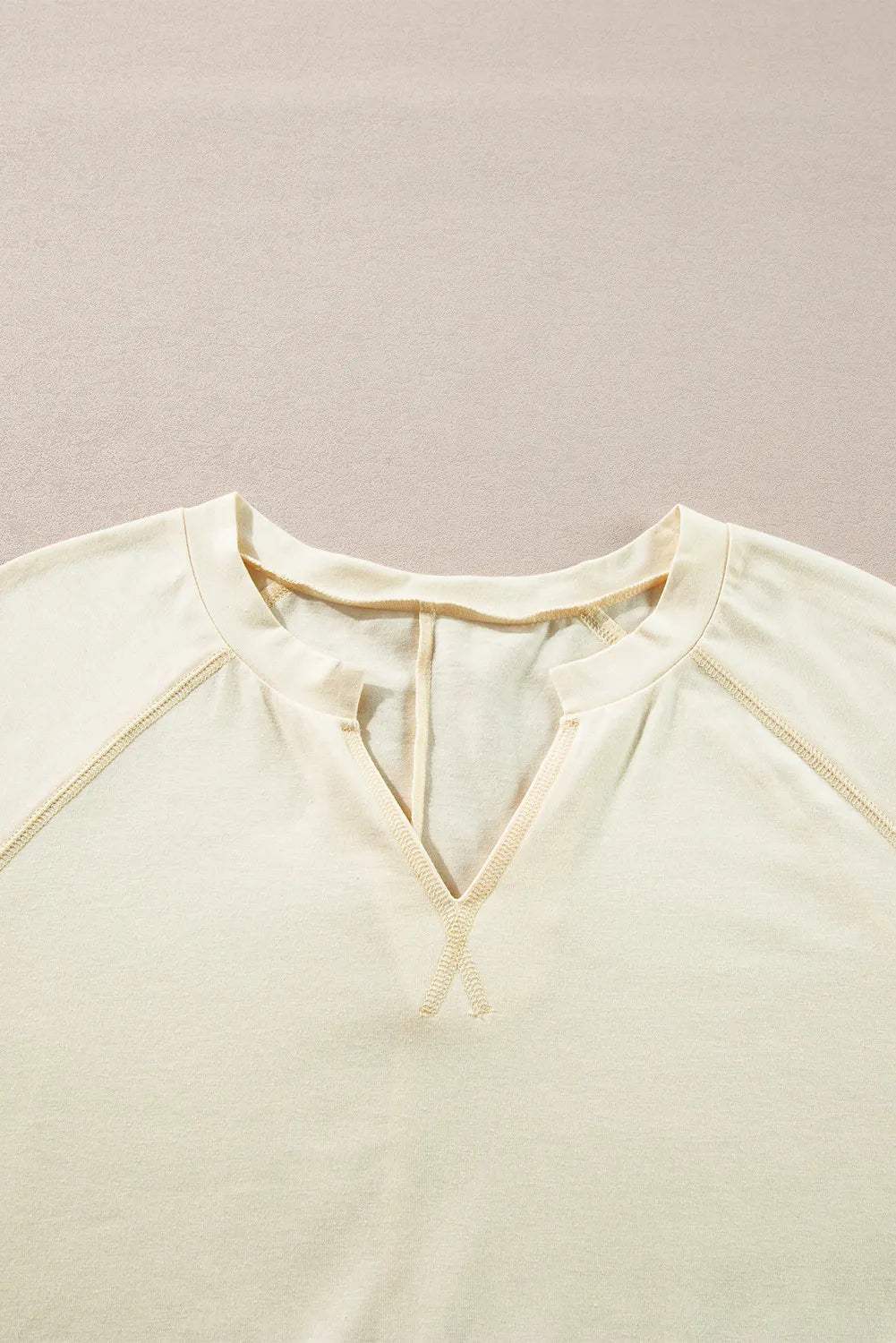 Slit Notched Long Sleeve Blouse - Trendsi - Flyclothing LLC