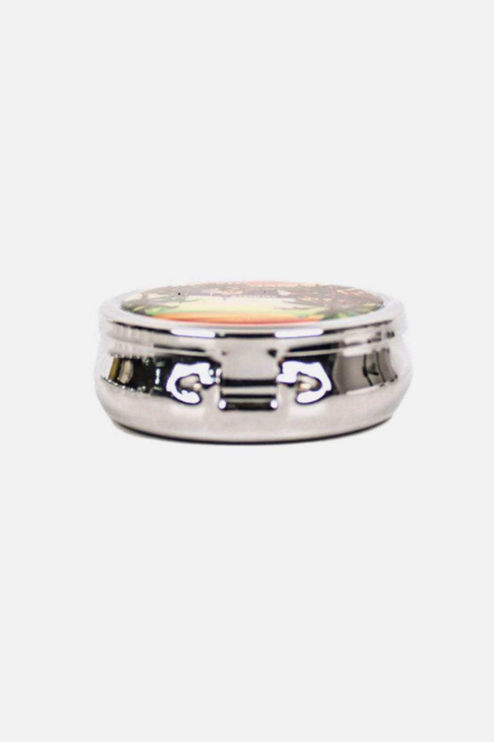 Nicole Lee USA Print Metallic Circular Small Pill Case - Trendsi - Flyclothing LLC