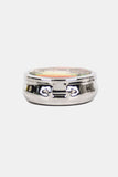 Nicole Lee USA Print Metallic Circular Small Pill Case - Trendsi