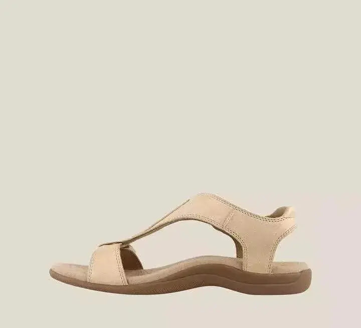 Open Toe Flats Sandals - Trendsi - Flyclothing LLC