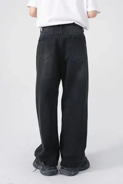 Baggy Jeans with Pockets - Trendsi - Flyclothing LLC