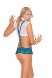 Elegant Memories Blue Plaid Campus Flirt School Girl Costu 8918
