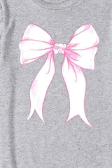 Bow Graphic Round Neck Short Sleeve T-Shirt - Trendsi - Flyclothing LLC