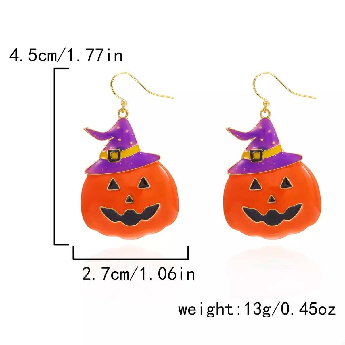 Halloween Pumpkin Dangle Earrings - Trendsi - Flyclothing LLC