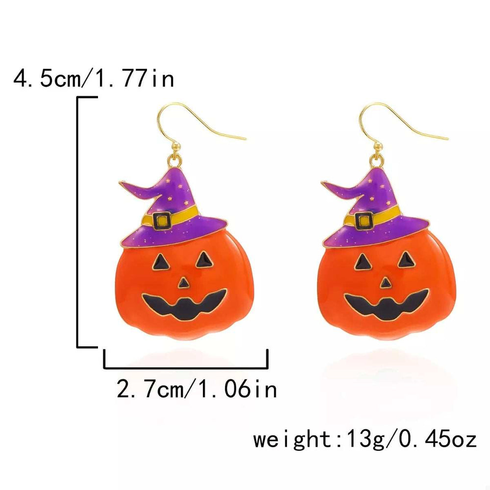 Halloween Pumpkin Dangle Earrings - Trendsi - Flyclothing LLC