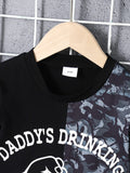 Children's Camouflage Color Block Top and Pants Set - Trendsi