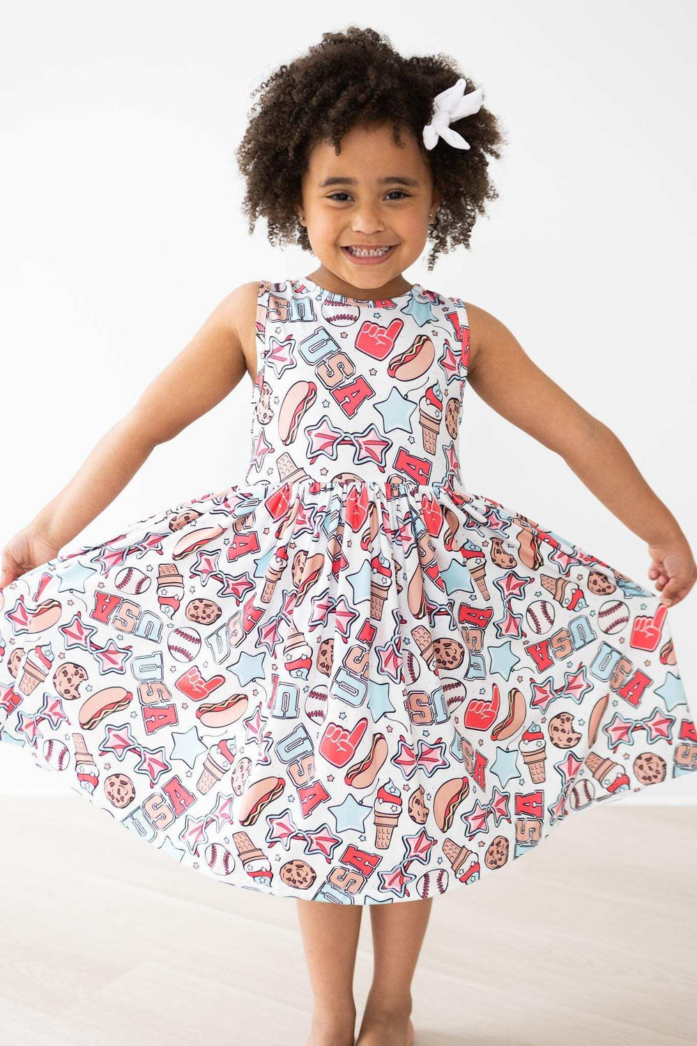 Red, White & BBQ Tank Twirl Dress - Mila & Rose ® - Flyclothing LLC