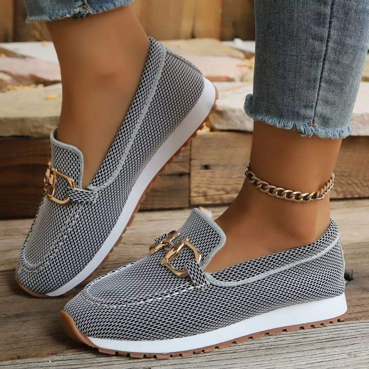 Round Toe Slip-Ons - Trendsi - Flyclothing LLC