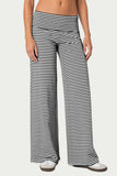 Striped Wide Leg Pants - Trendsi - Flyclothing LLC