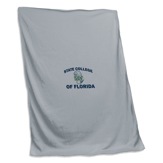 State College of Florida-Bradenton Screened Sweatshirt Blanket