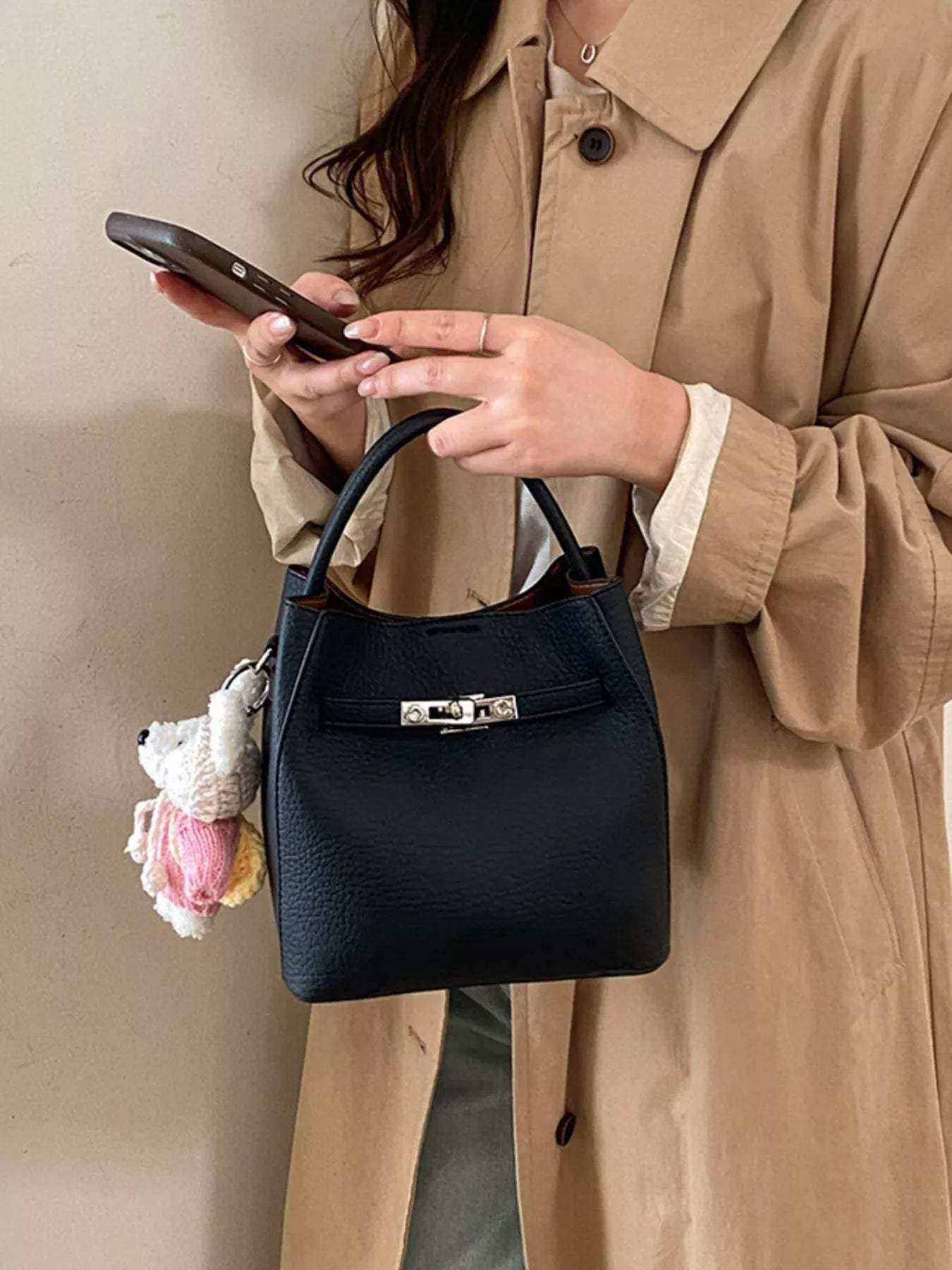 PU Leather Handbag - Trendsi - Flyclothing LLC