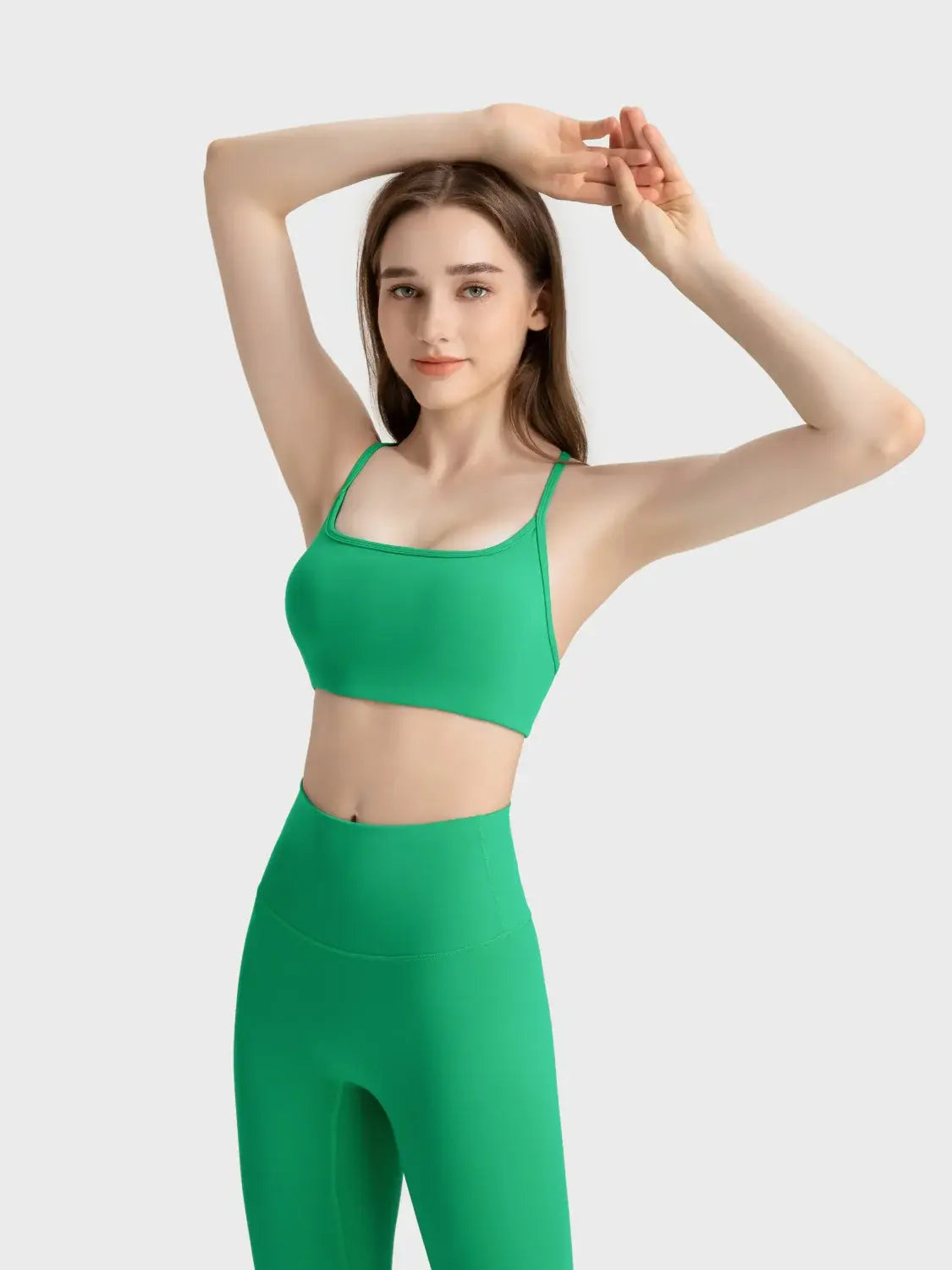 Millennia Crisscross Back Scoop Neck Active Cami with Detachable Chest Pads - Trendsi - Flyclothing LLC