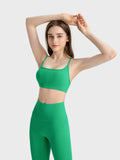 Millennia Crisscross Back Scoop Neck Active Cami with Detachable Chest Pads - Trendsi - Flyclothing LLC
