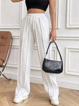 Drawstring Elastic Waist Pants with Pockets - Trendsi - Flyclothing LLC