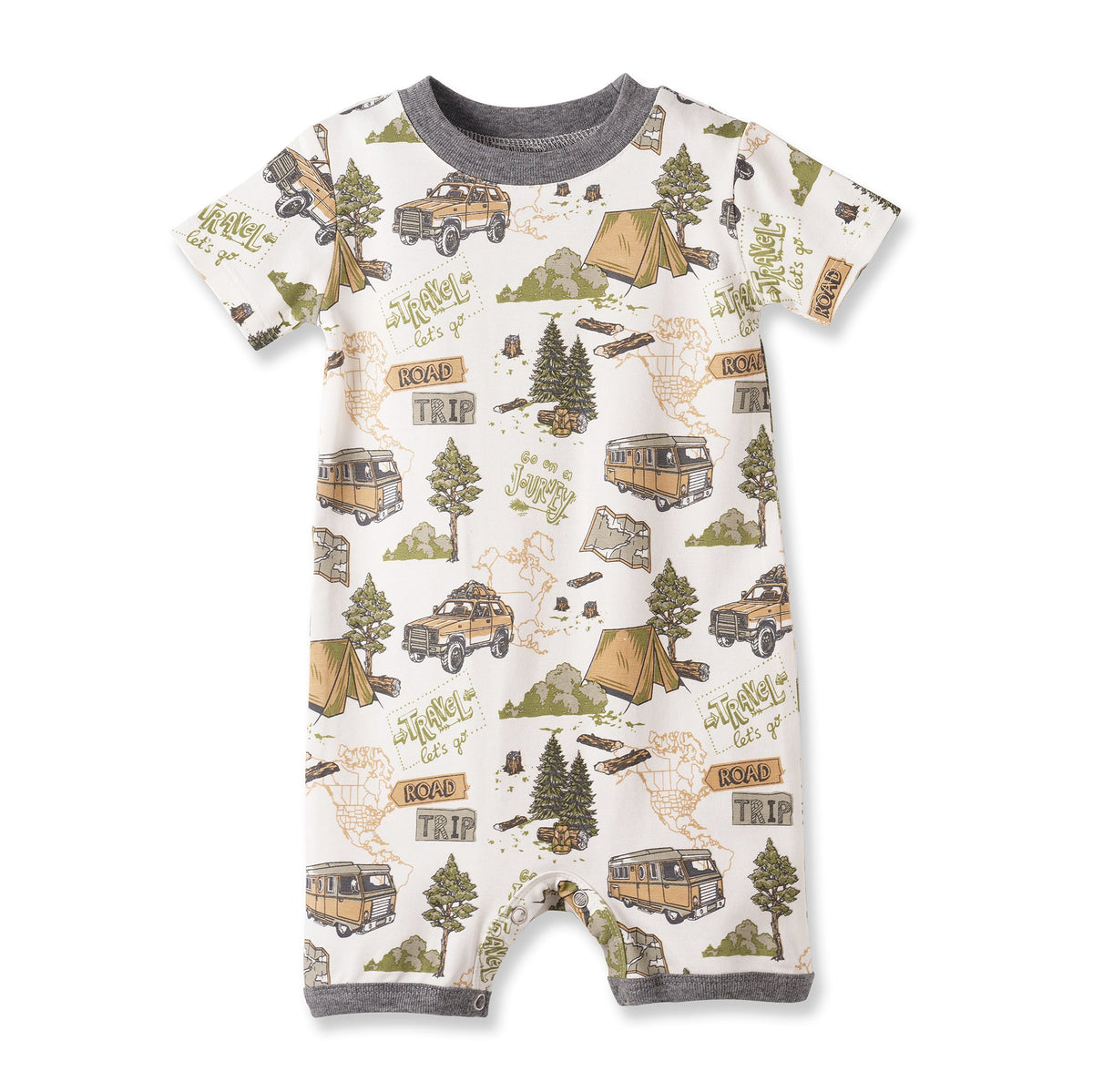 Trailblazer Soft Bamboo Shortall Romper for Baby Boys - Tesa Babe - Flyclothing LLC