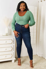 Basic Bae Scoop Neck Long Sleeve Top - ShopBasicbae - Flyclothing LLC