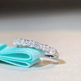 925 Sterling Silver Zircon Ring - Trendsi - Flyclothing LLC