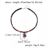 Halloween Spider Web Beaded Necklace - Trendsi - Flyclothing LLC