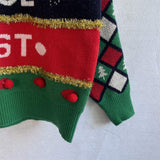 Pom-Pom Contrast Round Neck Long Sleeve Sweater - Trendsi - Flyclothing LLC
