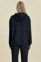 Basic Bae Full Size Air Scuba Drawstring Long Sleeve Hoodie with Kangaroo Pocket - ShopBasicbae - Flyclothing LLC