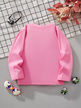 Children's Cute Unicorn Graphic Long Sleeve T-Shirt - Trendsi - Flyclothing LLC