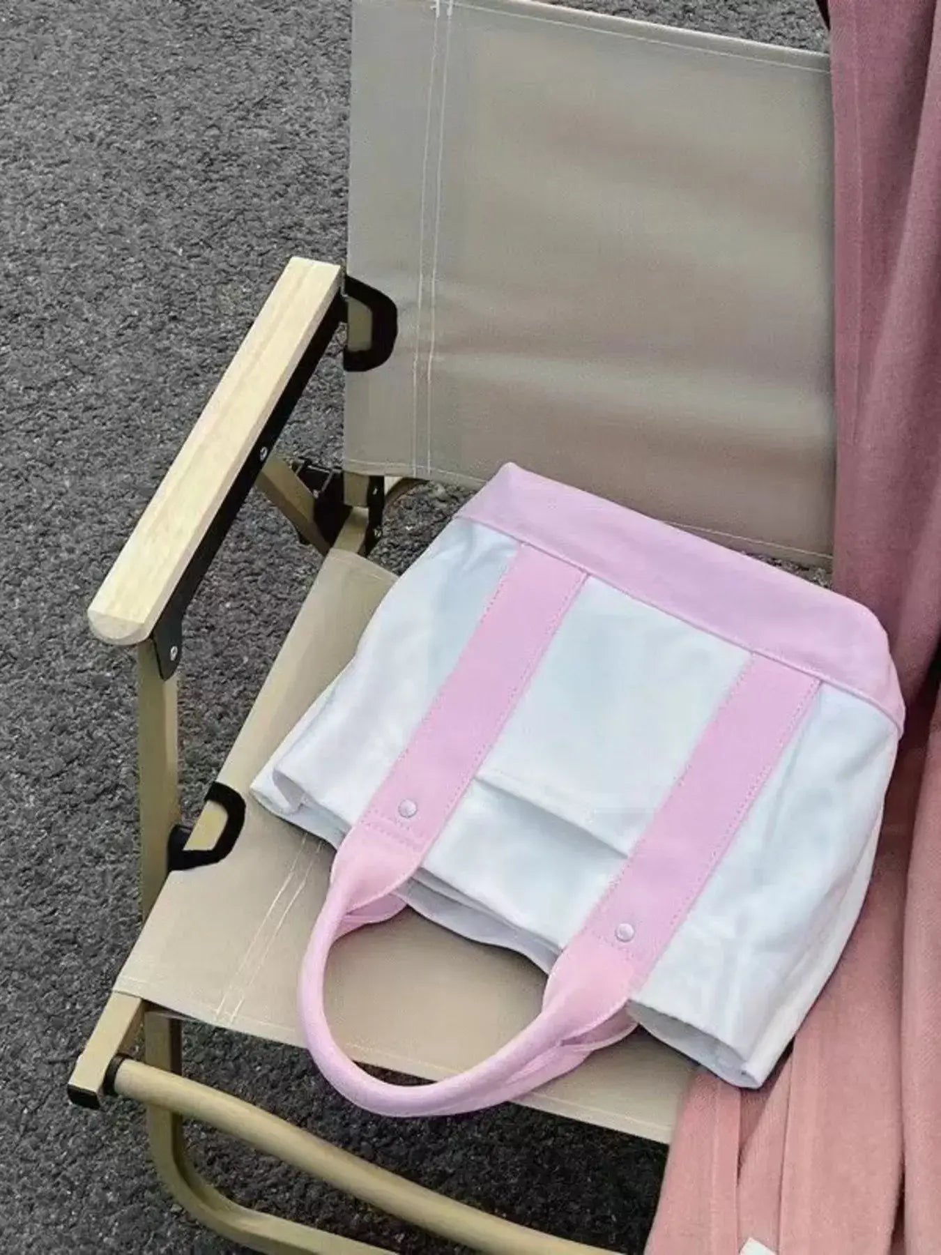 Two Tone Handbag - Trendsi - Flyclothing LLC