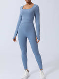 Twisted Backless Long Sleeve Jumpsuit - Trendsi - Flyclothing LLC