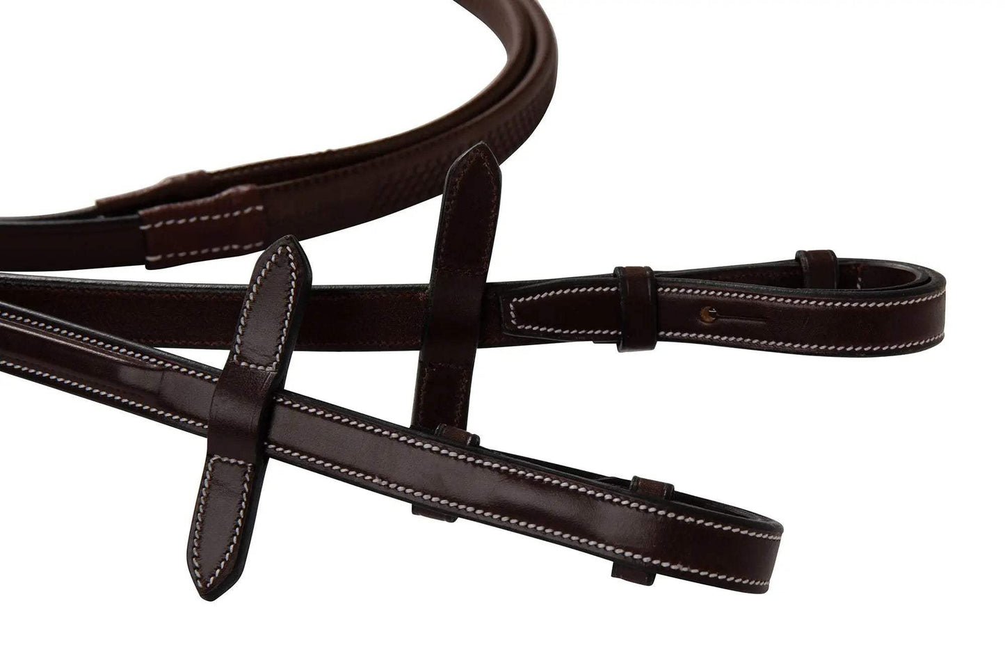 Huntley Equestrian Fancy Stitched Rubber Reins, 5/8" Inch Width - Huntley Equestrian - Flyclothing LLC