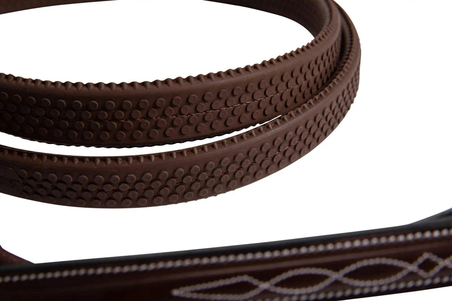 Huntley Equestrian Fancy Stitched Rubber Reins, 5/8" Inch Width - Huntley Equestrian - Flyclothing LLC