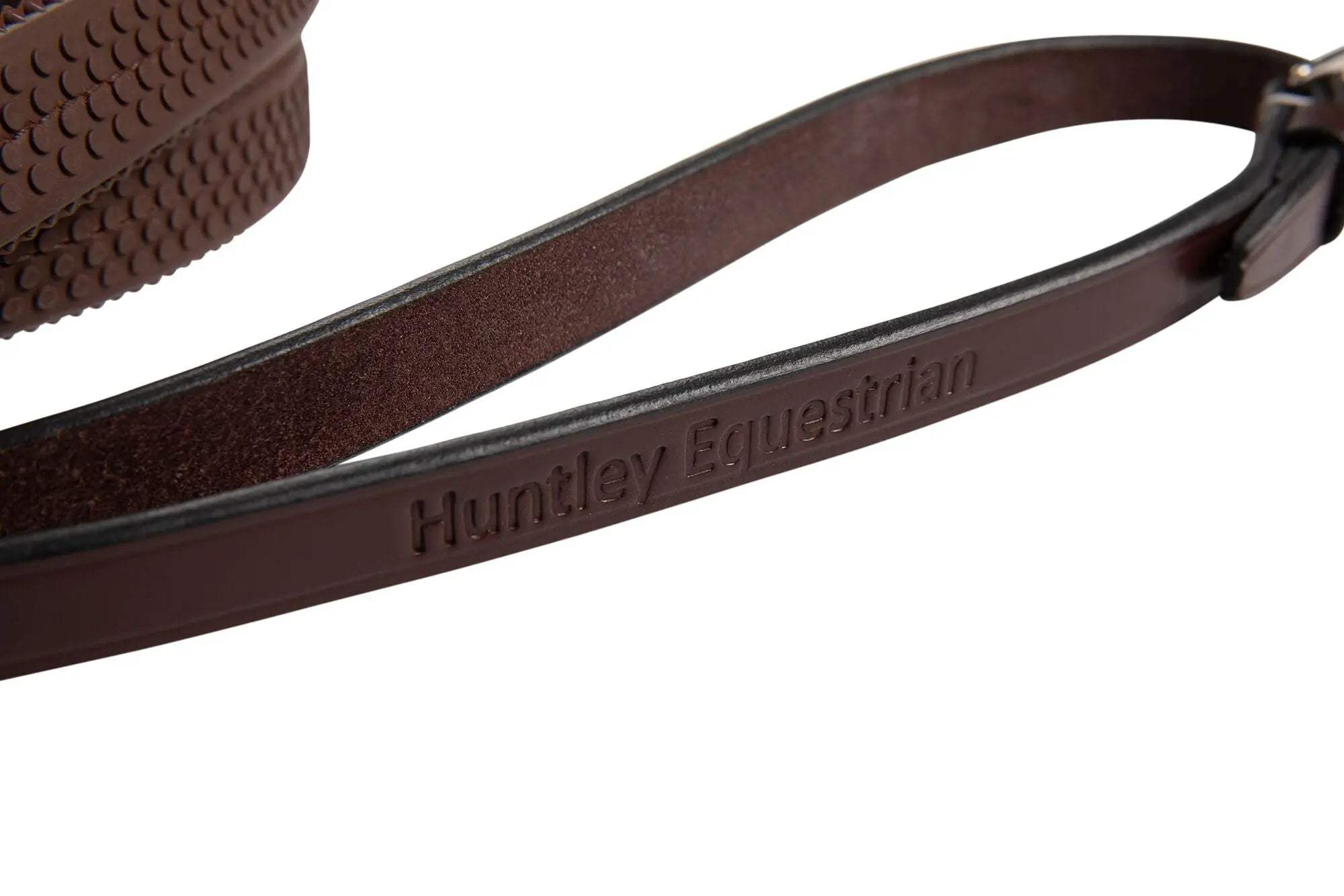 Huntley Equestrian Fancy Stitched Rubber Reins, 5/8" Inch Width - Huntley Equestrian - Flyclothing LLC