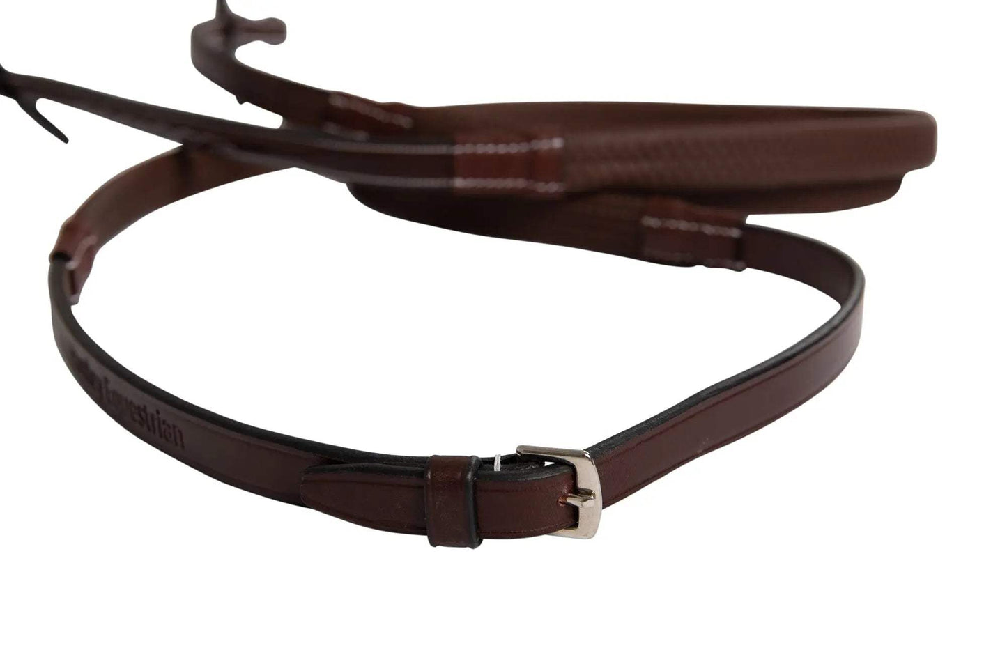 Huntley Equestrian Fancy Stitched Rubber Reins, 5/8" Inch Width - Huntley Equestrian - Flyclothing LLC